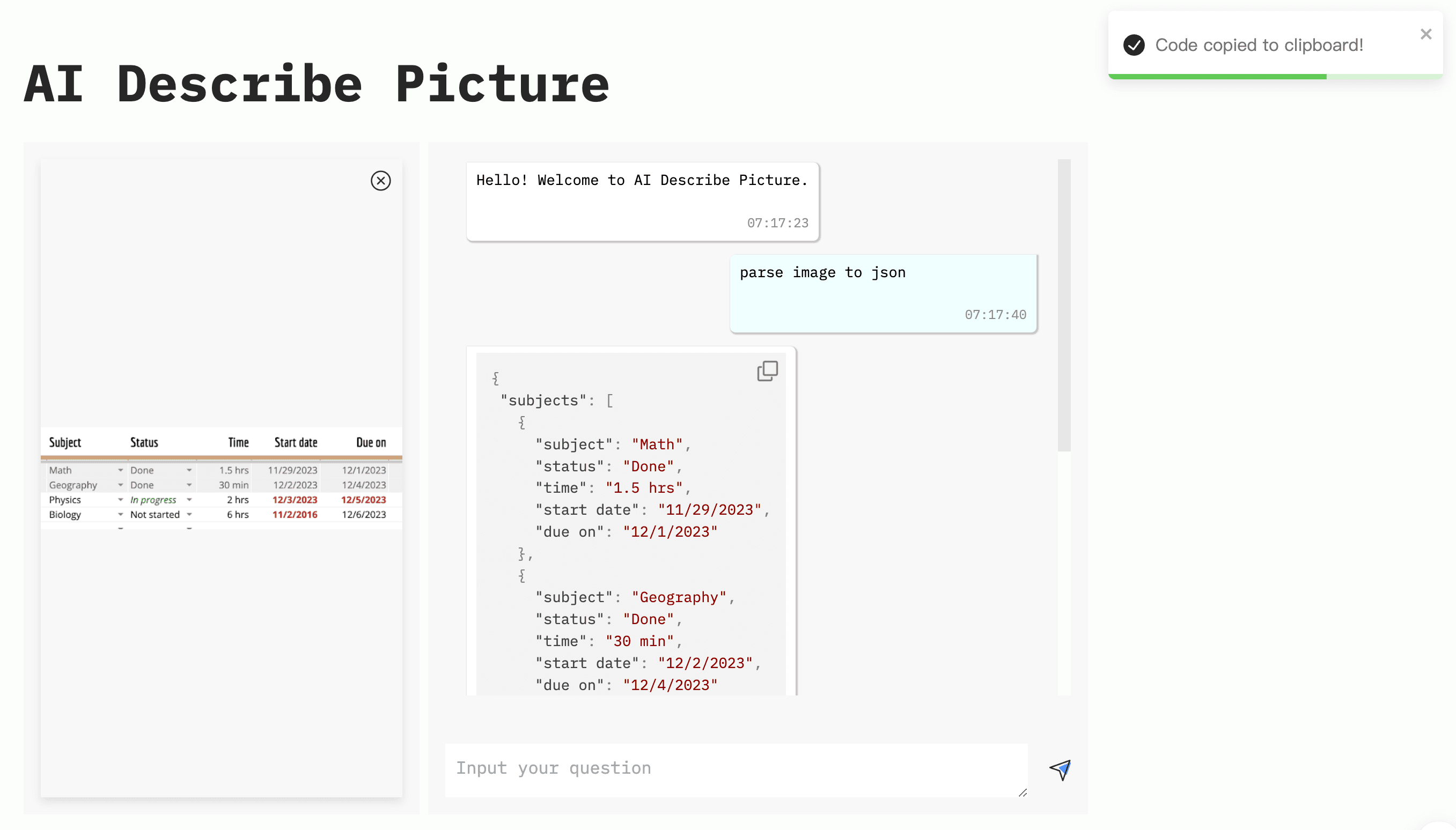 One copy feature